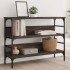 Mesa consola madera de ingeniería marrón roble 100x32x75