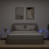 Muebles de TV de pared con luces LED 2 uds blanco 40,5x35x40