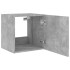 Muebles TV de pared luces LED 2 uds gris hormigón 40,5x35x40