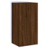 Mueble de TV de pared con luces LED marrón roble 40,5x35x80