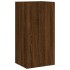 Mueble de TV de pared con luces LED marrón roble 40,5x35x80