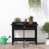 Jardinera con tapa plegable madera maciza de pino