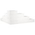Jardinera 4 niveles madera maciza de pino blanca 80,5x79x36