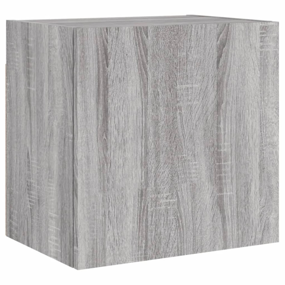 Muebles de TV de pared 2 uds madera gris Sonoma 40,5x30x40