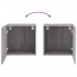 Muebles de TV de pared 2 uds madera gris Sonoma 40,5x30x40
