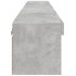 Muebles de TV con luces LED 2 uds gris hormigón 80x30x30