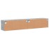 Muebles de TV con luces LED 2 uds gris hormigón 80x30x30