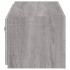 Mueble de TV de pared con luces LED gris Sonoma 80x35x31