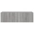 Mueble de TV de pared con luces LED gris Sonoma 100x35x31
