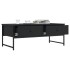 Mesa de centro madera de ingeniería negro 101x49x39,5
