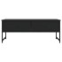 Mesa de centro madera de ingeniería negro 101x49x39,5
