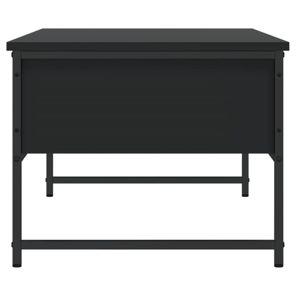 Mesa de centro madera de ingeniería negro 101x49x39,5
