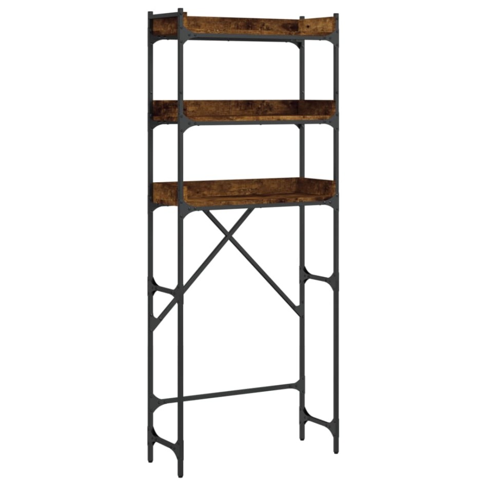 Estantería lavadora madera ingeniería roble humo 67x25x163