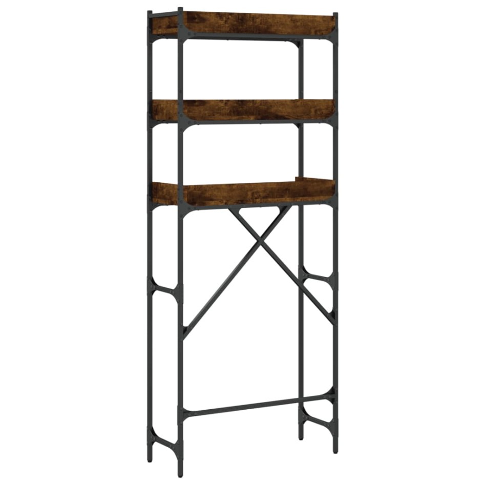 Estantería lavadora madera ingeniería roble humo 67x25x163