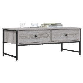 Mesa de centro madera de ingeniería gris Sonoma 101x49x39,5
