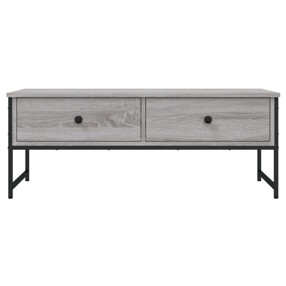 Mesa de centro madera de ingeniería gris Sonoma 101x49x39,5