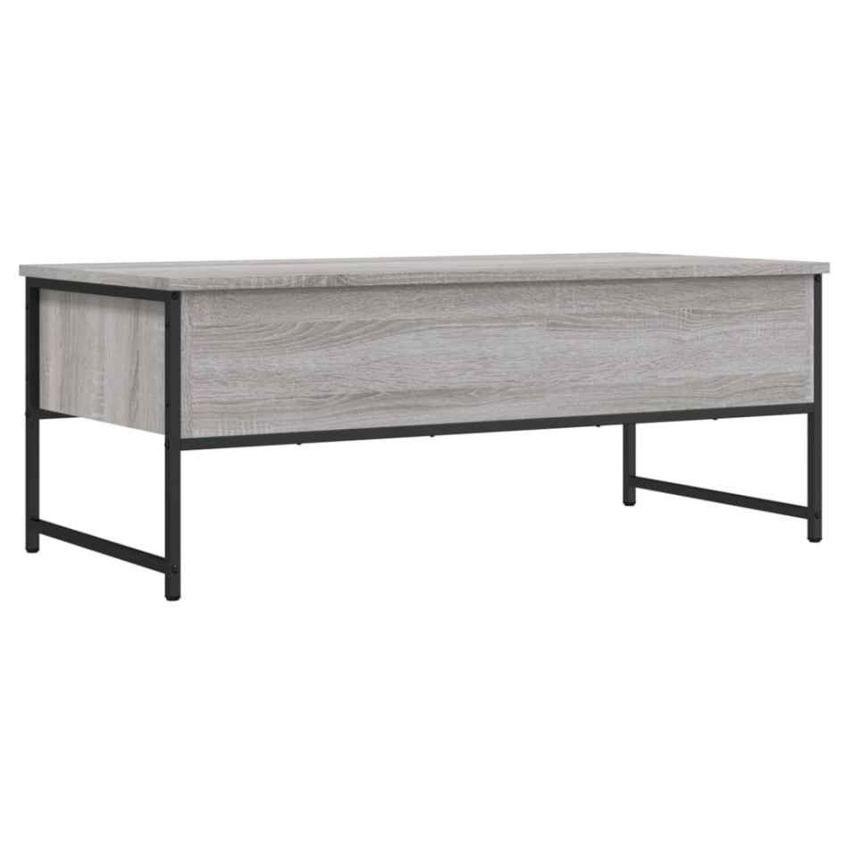 Mesa de centro madera de ingeniería gris Sonoma 101x49x39,5