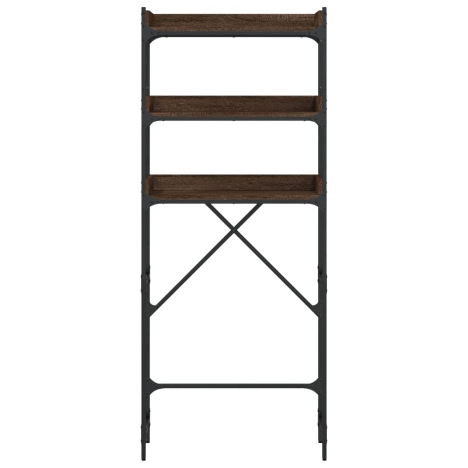 Estantería lavadora madera ingeniería roble marrón 67x25x163