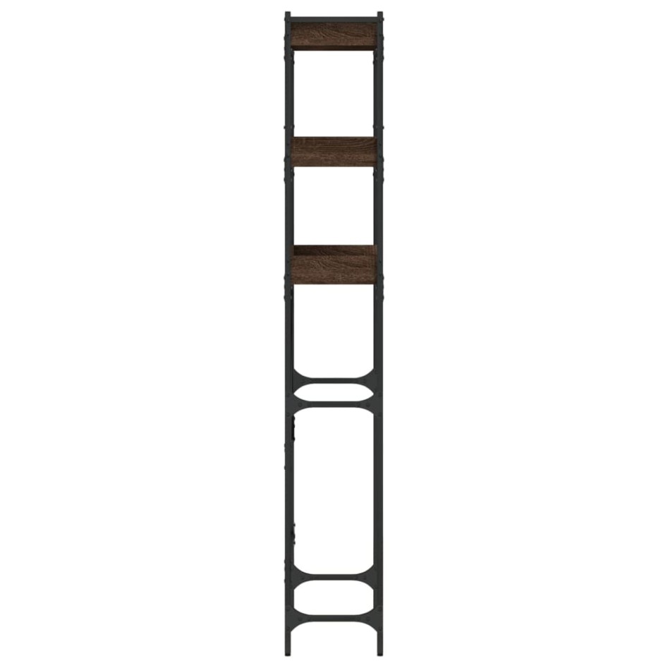 Estantería lavadora madera ingeniería roble marrón 67x25x163