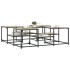 Mesa de centro madera de ingeniería roble Sonoma 121x121x40