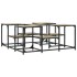 Mesa de centro madera de ingeniería roble Sonoma 91x91x40
