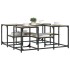 Mesa de centro madera de ingeniería roble Sonoma 91x91x40