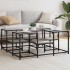 Mesa de centro madera de ingeniería gris Sonoma 91x91x40