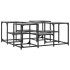 Mesa de centro madera de ingeniería gris Sonoma 91x91x40