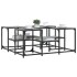 Mesa de centro madera de ingeniería gris Sonoma 91x91x40