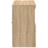 Aparador con luces LED roble Sonoma 81x37x67