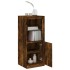 Aparador con luces LED roble ahumado 41x37x100
