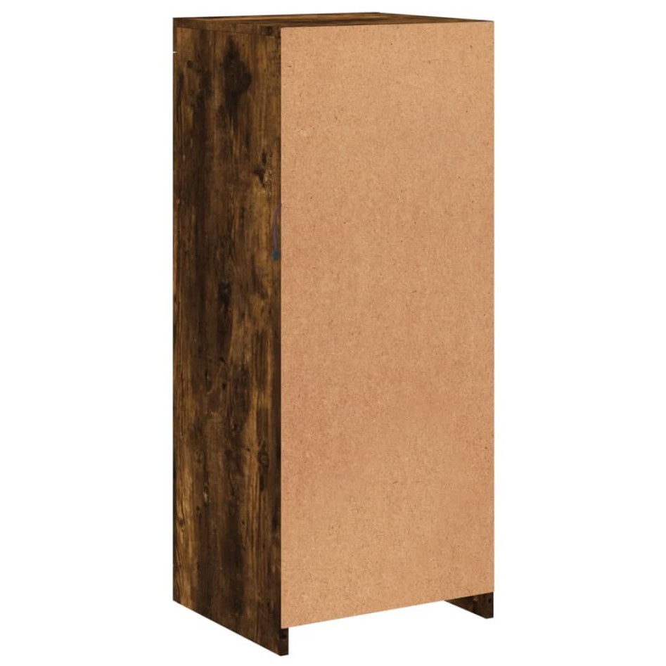 Aparador con luces LED roble ahumado 41x37x100