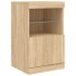 Aparador con luces LED roble Sonoma 41x37x67