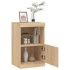 Aparador con luces LED roble Sonoma 41x37x67