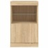Aparador con luces LED roble Sonoma 41x37x67