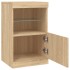 Aparador con luces LED roble Sonoma 41x37x67