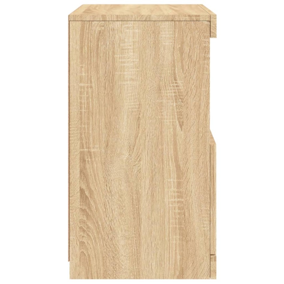 Aparador con luces LED roble Sonoma 41x37x67