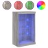 Aparador con luces LED gris Sonoma 60,5x37x100