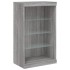 Aparador con luces LED gris Sonoma 60,5x37x100