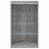 Aparador con luces LED gris Sonoma 60,5x37x100