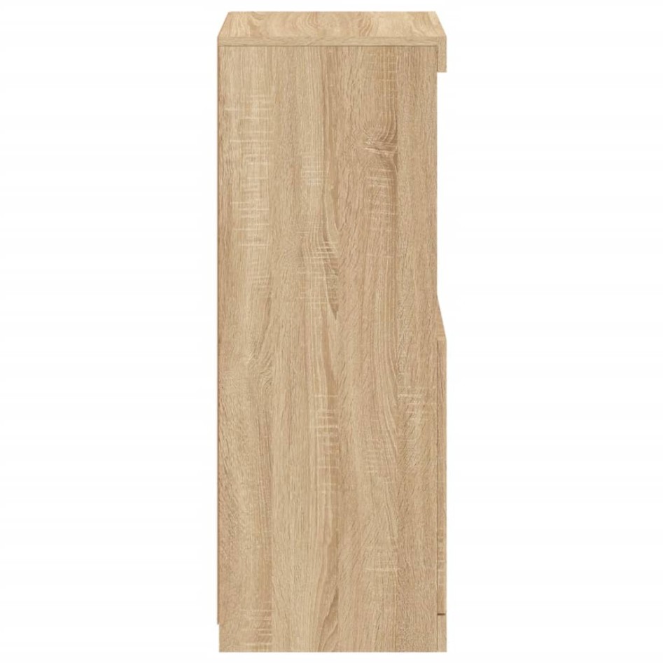 Aparador con luces LED roble Sonoma 41x37x100