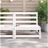 Sofá jardín sin reposabrazos madera de pino blanco 70x70x67