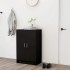 Mueble zapatero madera de ingeniería negro 60x35x92