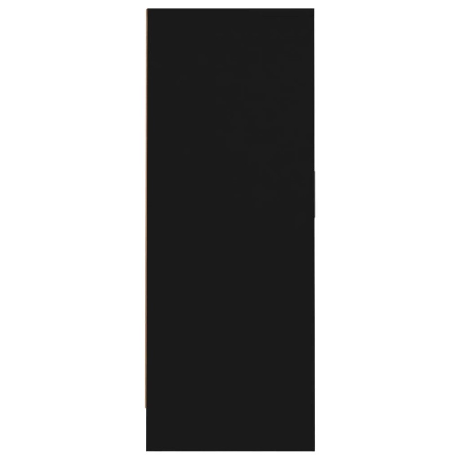 Mueble zapatero madera de ingeniería negro 60x35x92