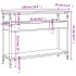 Mesa consola estante madera ingeniería marrón roble