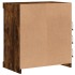 Aparador con luces LED roble ahumado 60,5x37x67