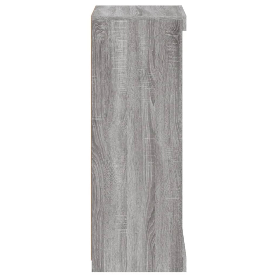 Aparador con luces LED gris Sonoma 41x37x100