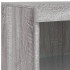 Aparador con luces LED gris Sonoma 41x37x100