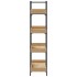 Librería 4 estantes madera de ingeniería roble 100x33x145,5