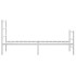 Estructura cama sin colchón con estribo metal blanco 90x200